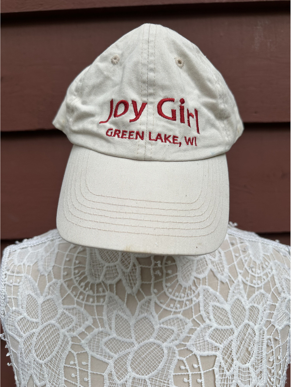 Joy Girl Green Lake WI White Baseball Cap